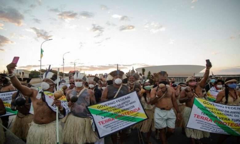 Indígenas Protestam Contra Marco Temporal Foto, Fotos Públicas,Gabriel Paiva