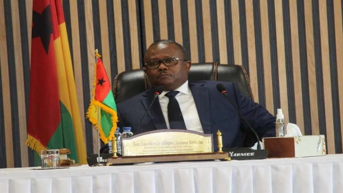 Presidente Da Guiné Bissau Umaro Sissoco Embaló Foto Reprodução Redes Sociais