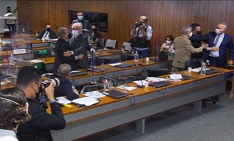 Momento De Tensão Na CPI Da Covid Desta Quinta Feira Foto, Reprodução,TV Senado