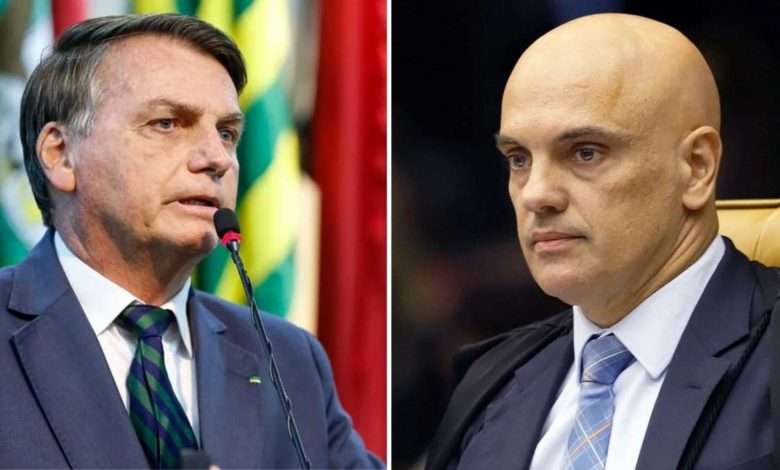 Presidente Jair Bolsonaro E Ministro Do STF, Alexandre De Moraes Foto, Colagem Pleno News