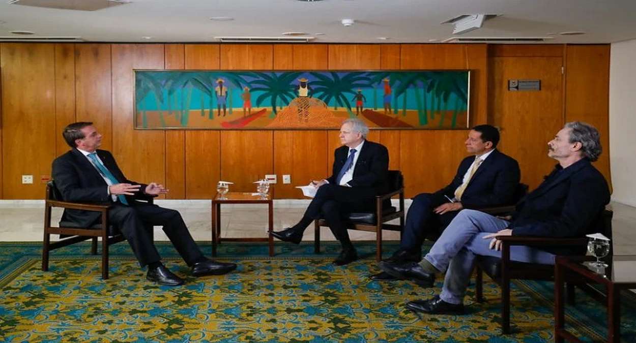 Presidente Jair Bolsonaro Em Entrevista No Palácio Do Planalto, Foto, Alan Santos,PR