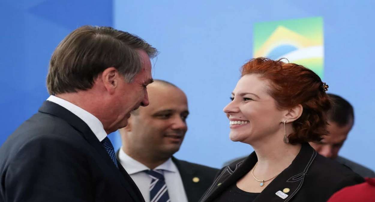 Presidente Jair Bolsonaro, Major Vitor Hugo E Carla Zambelli Foto, Marcos Corrêa,PR