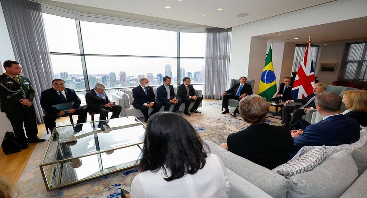 Reunião Entre O Presidente Jair Bolsonaro E O Primeiro Ministro Do Reino Unido, Boris Johnson Foto, Alan Santos,PR
