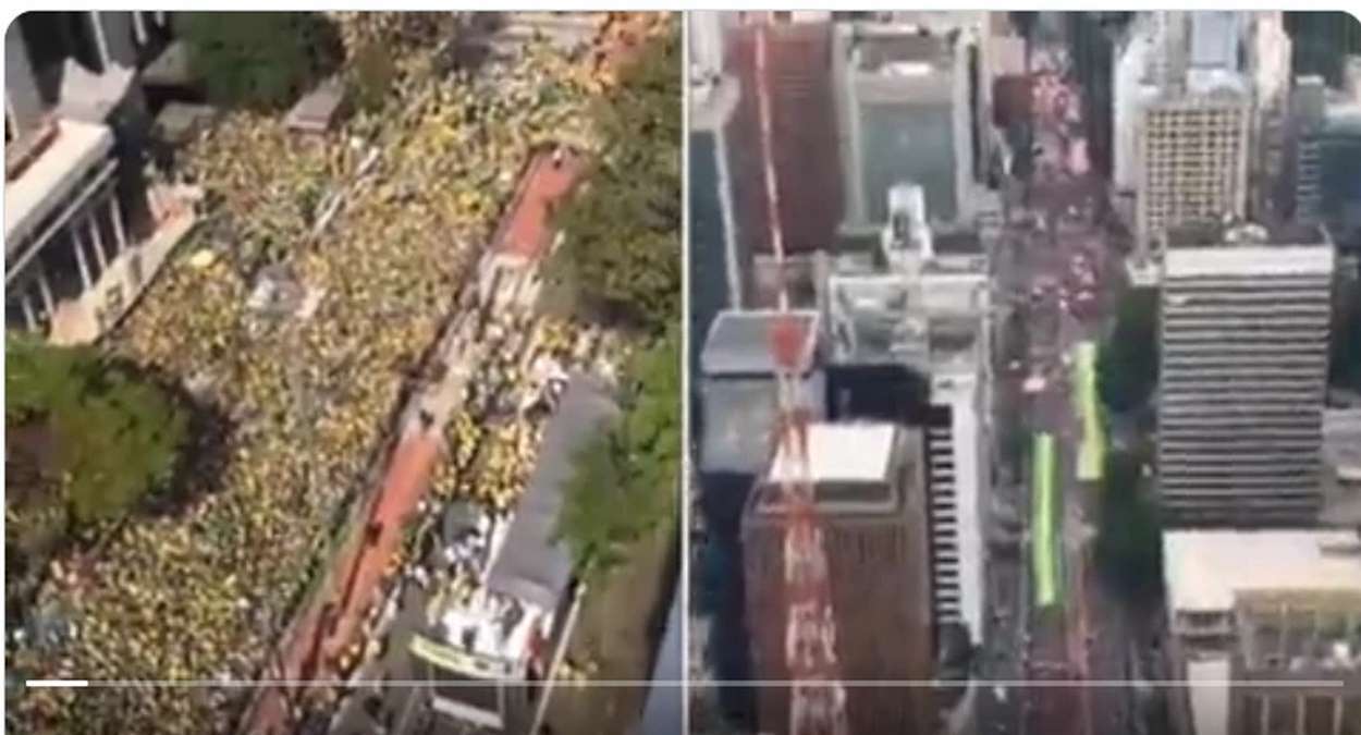 Cerca De 8 Mil Pessoas Foram às Ruas Em São Paulo Foto, Reprodução,Twitter