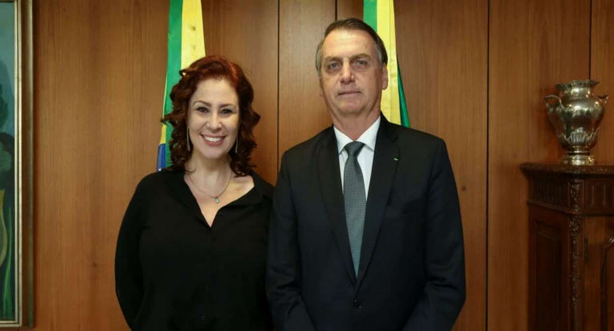 Deputada Carla Zambelli E Presidente Jair Bolsonaro Foto, Marcos Corrêa,PR