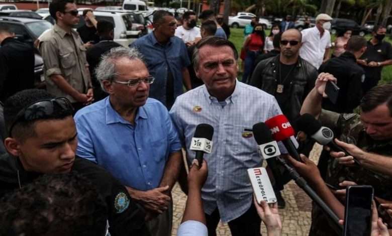 Paulo Guedes E Jair Bolsonaro Concederam Entrevista Lado A Lado,Foto,Gabriela Biló,Estadão Conteúdo
