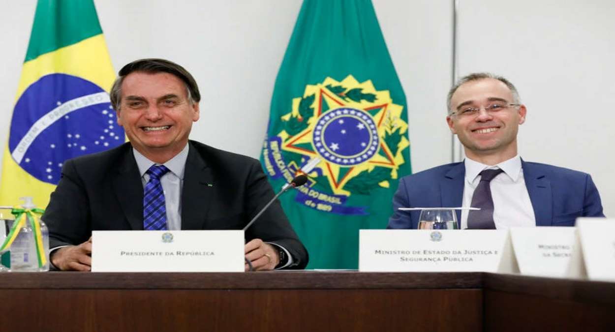 Presidente Jair Bolsonaro Ao Lado De André Mendonça Foto,Isac Nóbrega,PR