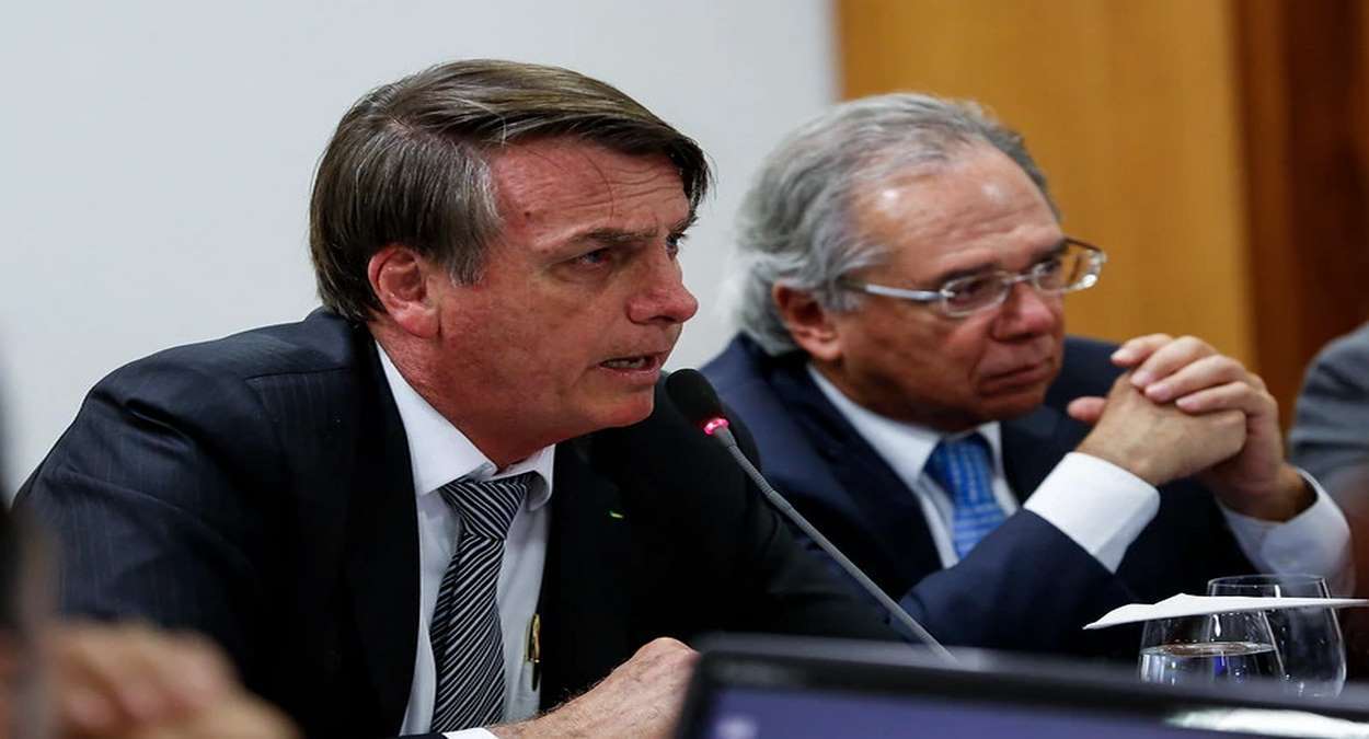 Presidente Jair Bolsonaro E O Ministro Da Economia Paulo Guedes Foto,PR,Carolina Antunes