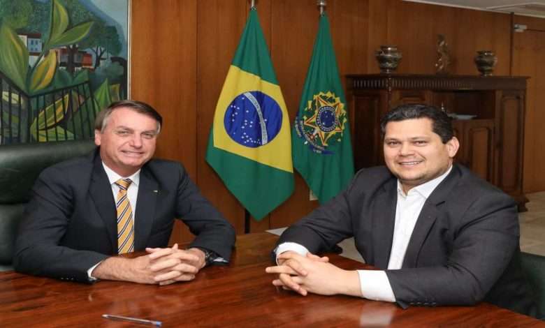 Presidente Jair Bolsonaro E O Senador Davi Alcolumbre, Presidente Da CCJ Foto,Marcos Corrêa,PR