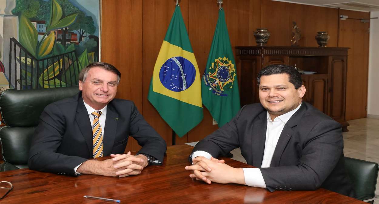 Presidente Jair Bolsonaro E O Senador Davi Alcolumbre, Presidente Da CCJ Foto,Marcos Corrêa,PR