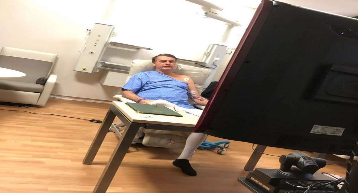 Presidente Jair Bolsonaro No Hospital Em 2019 Foto, Reprodução,Instagram De Jair Bolsonaro