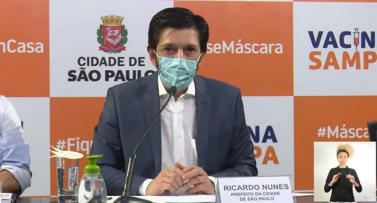 Ricardo Nunes (MDB), Prefeito De São Paulo, Determinou A Exoneração De Funcionários Que Não Tomaram Vacina,Foto, Reprodução,Prefeitura De SP