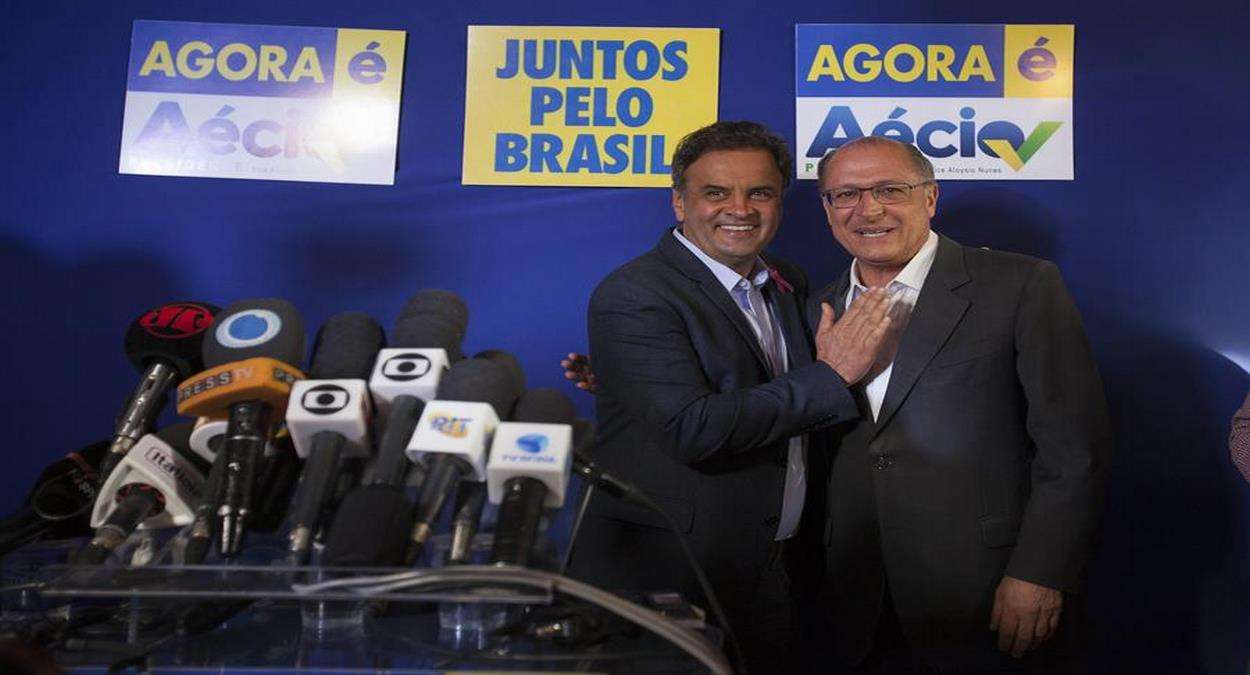 Aécio Neves E Geraldo Alckmin Foto,EFE,Sebastião Moreira