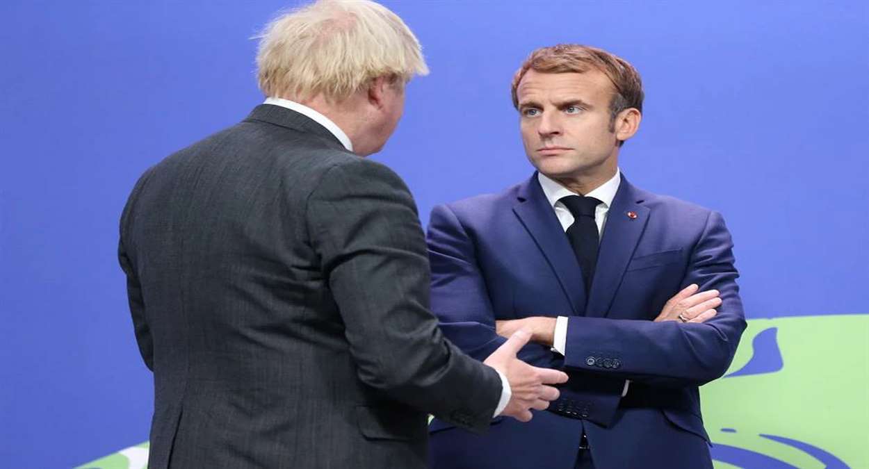 Boris Johnson E Emmanuel Macron Foto,EFE,EPA,ROBERT PERRY