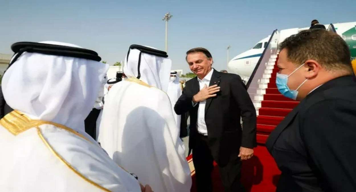 O Presidente Jair Bolsonaro Deixou Doha E Já Está A Caminho Do Brasil,Foto,Alan Santos,PR