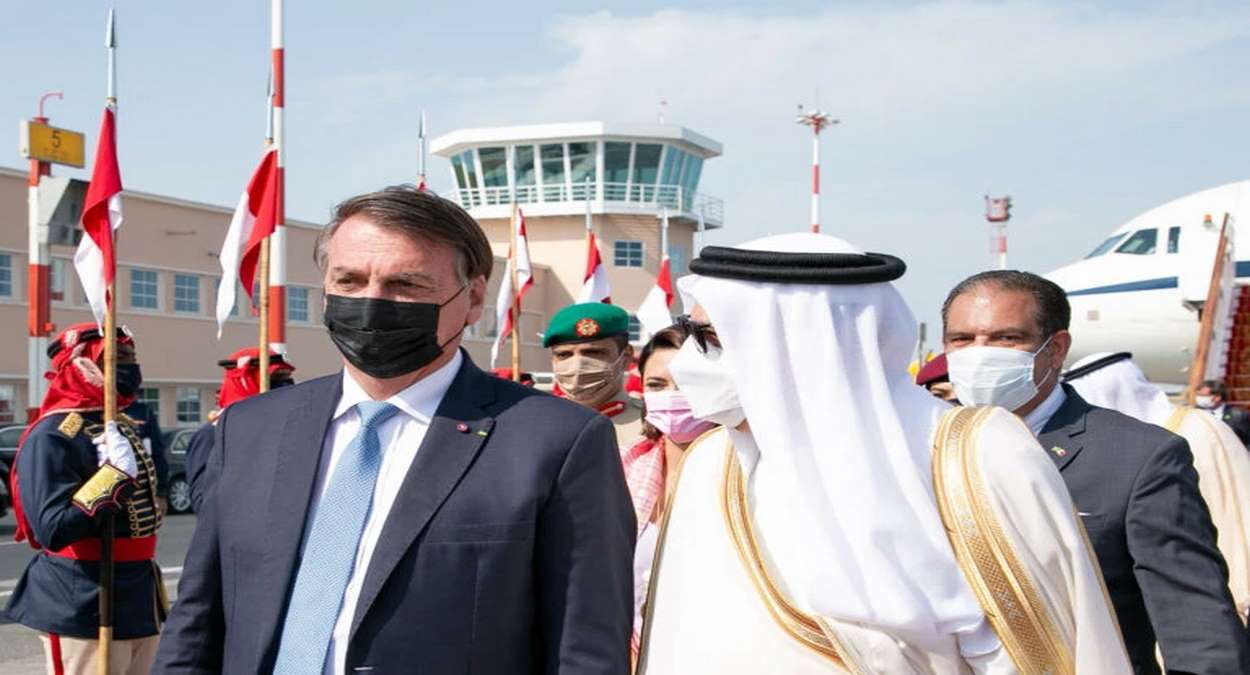 Presidente Jair Bolsonaro Durante Inauguração De Embaixada No Bahrein Foto,PR,Valdenio Vieira
