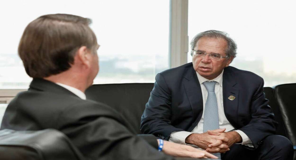 Presidente Jair Bolsonaro E Ministro Paulo Guedes Foto,PR,Isac Nóbrega