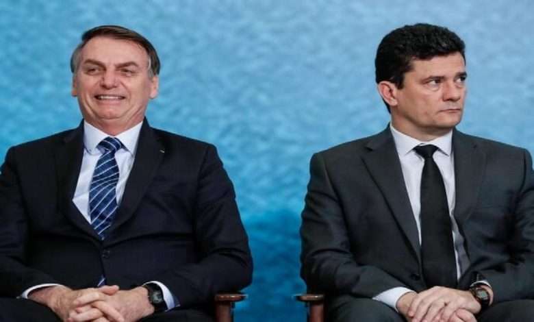 Presidente Jair Bolsonaro E O Ex Ministro Da Justiça Sergio Moro Foto,PR,Alan Santos