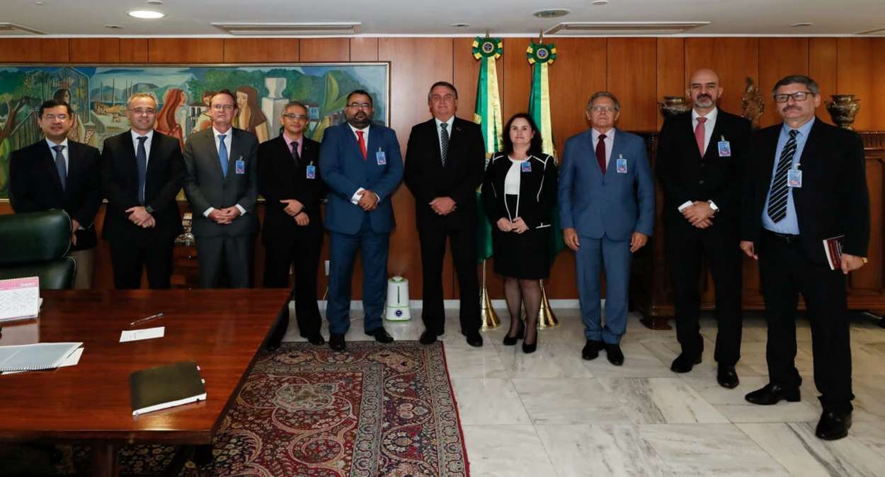 Uziel Santanta (à Direita De Bolsonaro) Em Encontro Com O Presidente Foto,PR,Isac Nóbrega