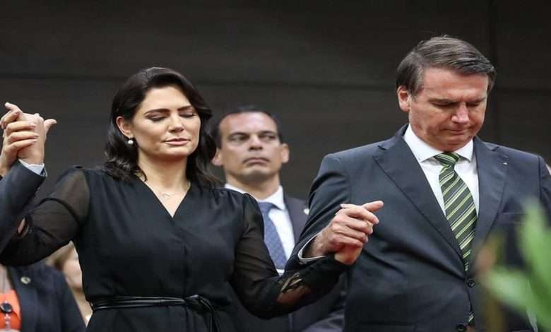 Primeira Dama Michelle E O Presidente Jair Bolsonaro Foto, Carolina Antunes,PR