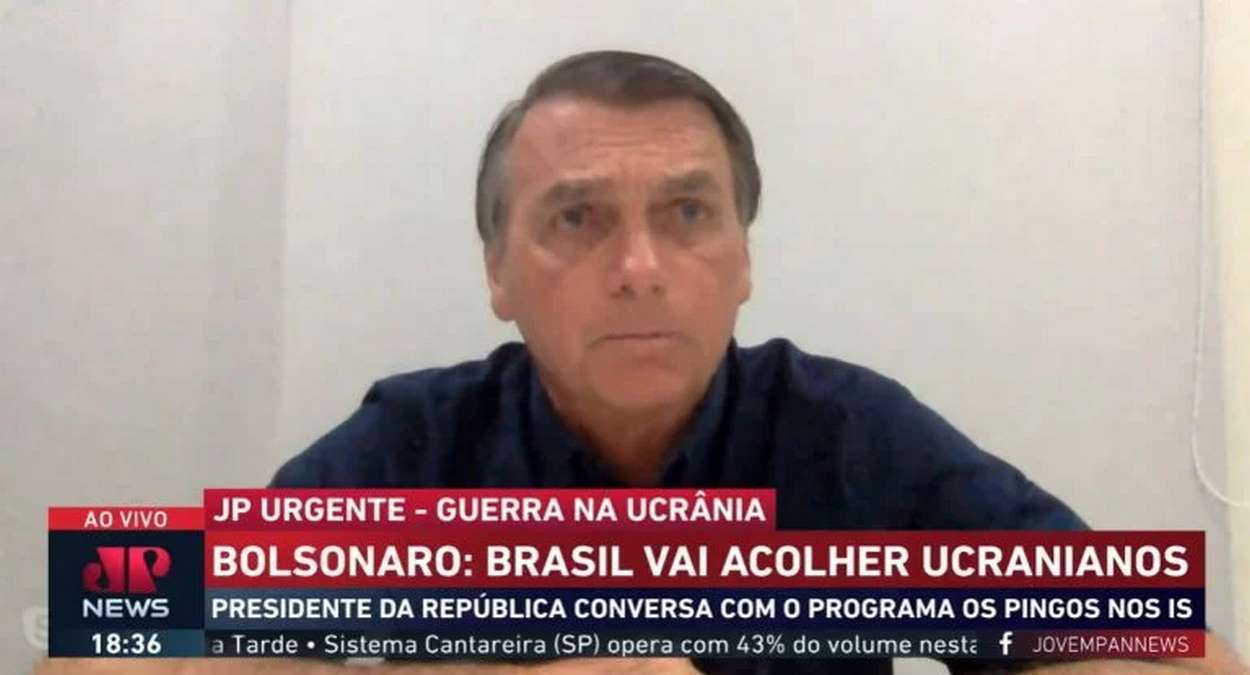 O Presidente Jair Bolsonaro Durante Entrevista à Rádio Jovem Pan 28 02 2022 Foto, Reprodução,Jovem Pan