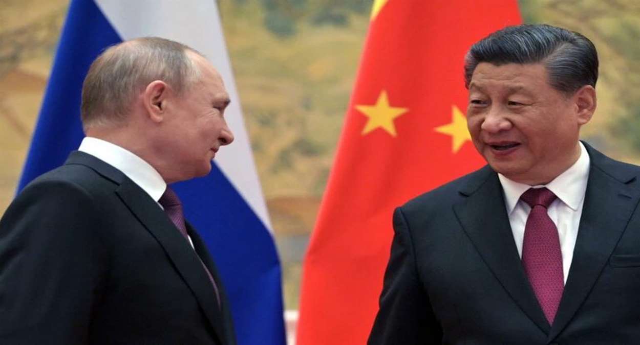 O Presidente Russo Vladimir Putin E O Presidente Chinês Xi Jinping Encontraram Se Em Pequim Foto,EFE,EPA,ALEXEI DRUZHININ, KREMLIN, SPUTNIK, POOL