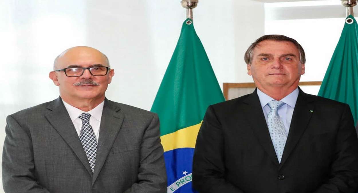 Ministro Da Educação, Milton Ribeiro, E O Presidente, Jair Bolsonaro Foto,PR,Alan Santos