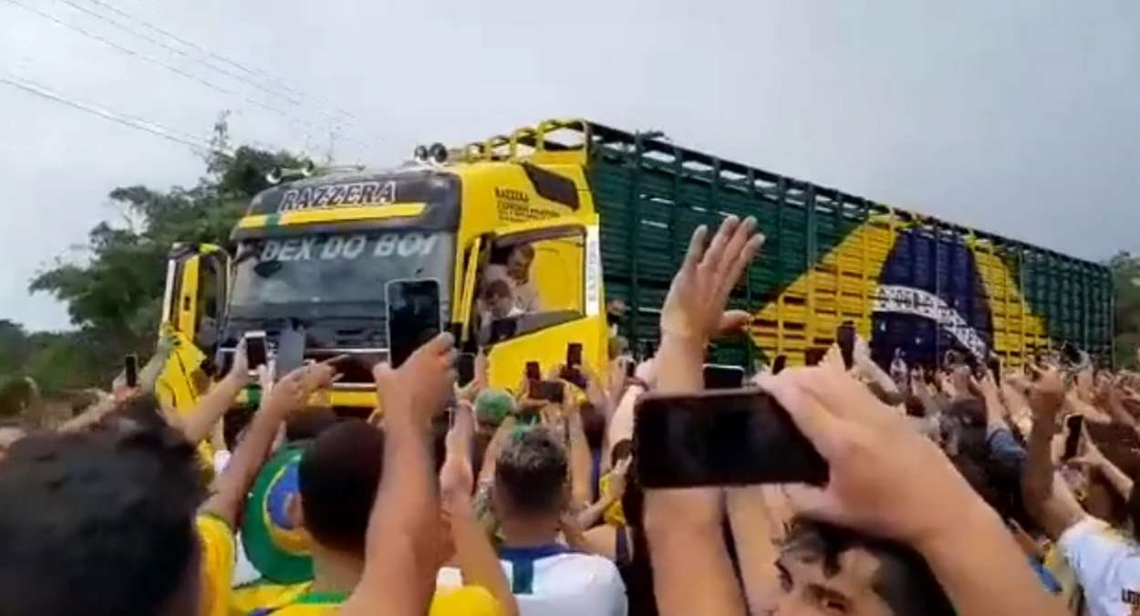 No Pará, Bolsonaro Foi Ovacionado Por Multidão Foto, Reprodução,Print De Vídeo Twitter Junior Melo Terra
