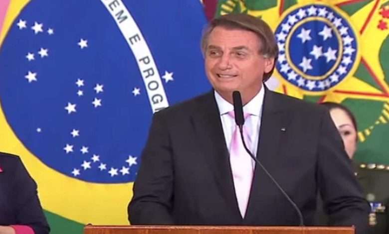 Presidente Jair Bolsonaro Discursou Em Evento Pelo Dia Internacional Da Mulher Foto, Reprodução,TV Brasil