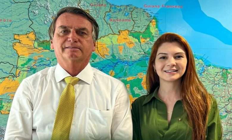 Presidente Jair Bolsonaro E A Deputada Estadual Ana Caroline Campagnolo Foto,Reprodução Instagram
