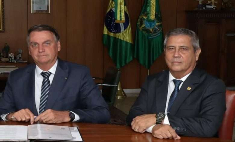 Presidente Jair Bolsonaro E O General Walter Braga Netto Foto, Clauber Cleber Caetano,PR