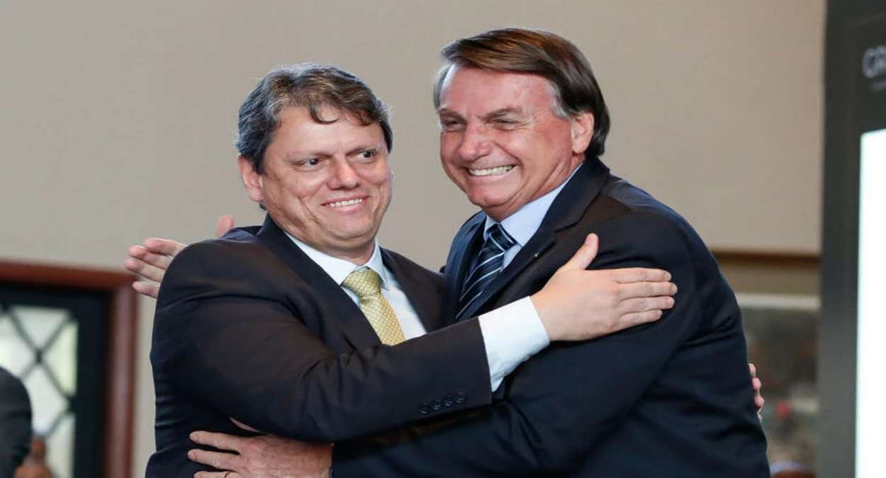 Presidente Da República, Jair Bolsonaro E Ex Ministro Da Infraestrutura, Tarcísio Gomes De Freitas Foto, PR,Alan Santos
