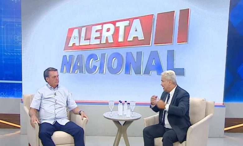Presidente Jair Bolsonaro No Programa Alerta Nacional Foto, Reprodução,RedeTV