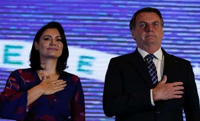 Primeira Dama Michelle Bolsonaro E O Presidente Jair Bolsonaro Foto,PR,Carolina Antunes