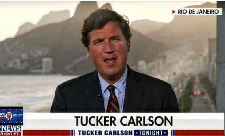 Tucker Carlson Foto,Reprodução,Fox News