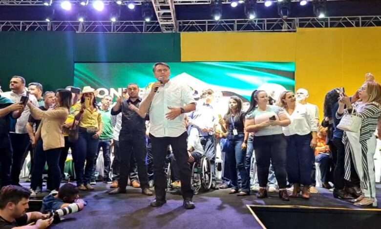 Presidente Jair Bolsonaro Durante O Evento Foto, Reprodução,Print De Vídeo Facebook Jair Messias Bolsonaro
