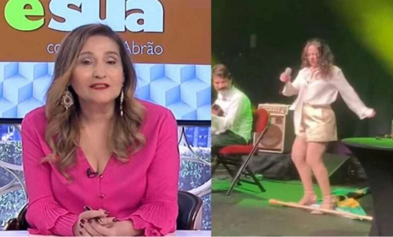 Sônia Abrão Criticou Bebel Gilberto Por Pisotear A Bandeira Nacional Fotos,Reprodução,Rede TV , Reprodução,Redes Sociais