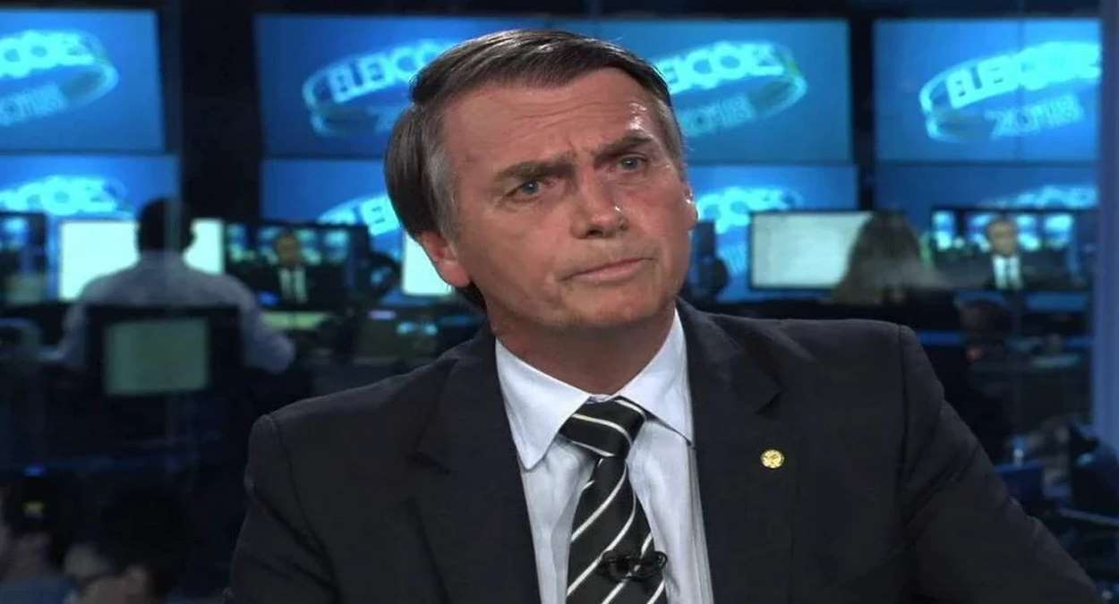 Bolsonaro Durante Entrevista Ao JN Em 2018 Foto, Reprodução,TV Globo
