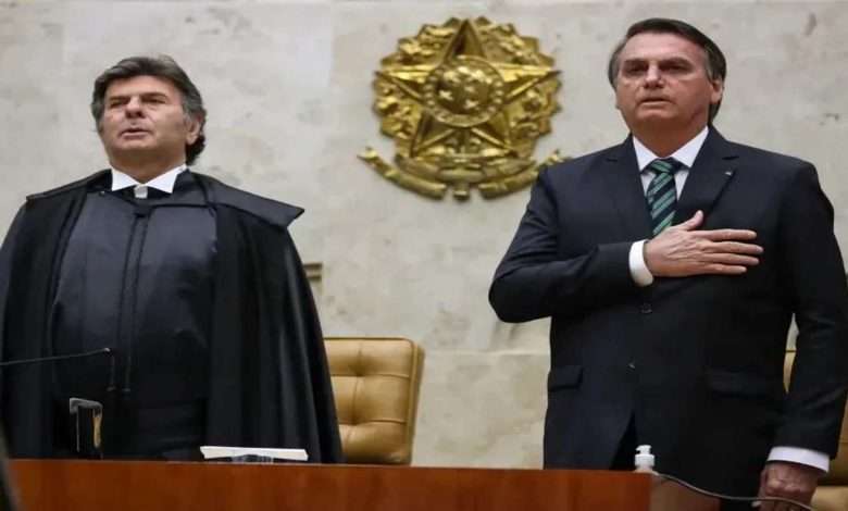 Ministro Luiz Fux, Do STF, E Presidente Jair Bolsonaro Foto, Marcos Corrêa,PR