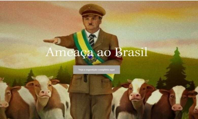 Site Mostra Bolsonaro Retratado Como Hitler Foto, Reprodução,Web