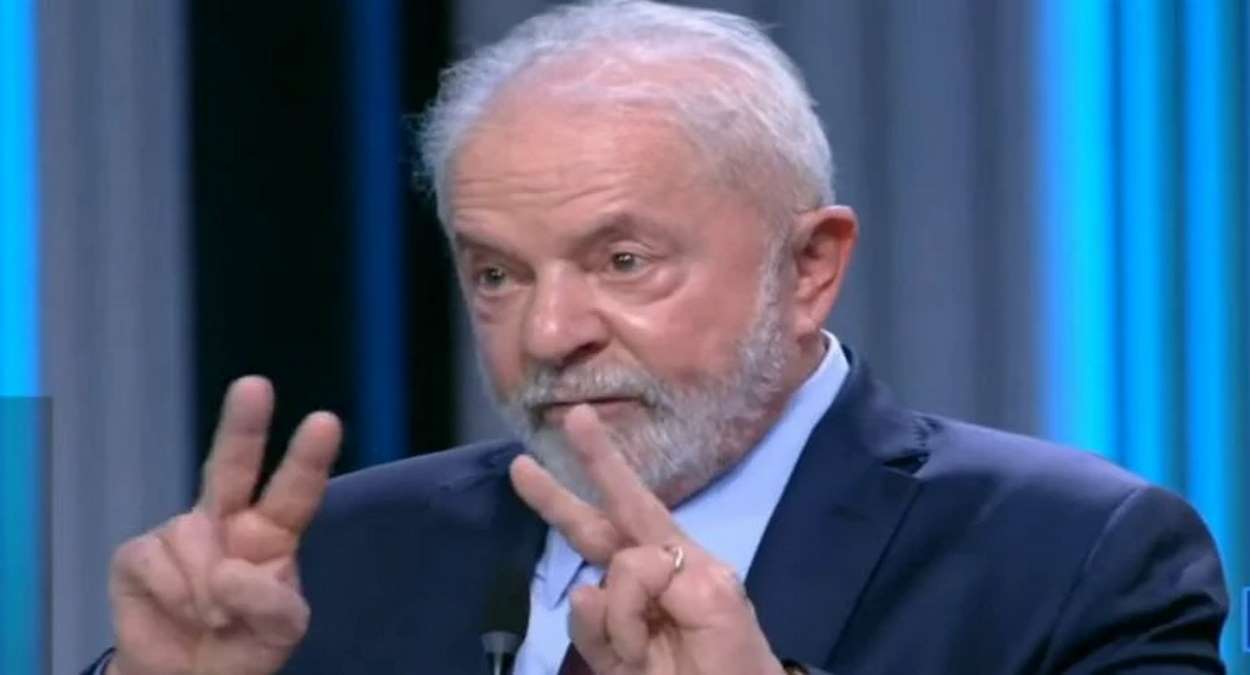 Lula Faz O 22 Com As Mãos Foto, Reprodução,TV Globo