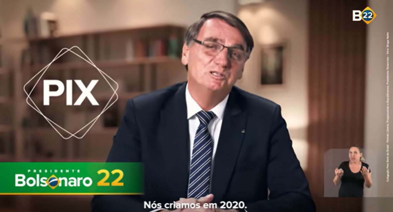 O Presidente Jair Bolsonaro (PL) Aparece Em Propaganda Eleitoral Falando Sobre O Pix , Foto, Reprodução