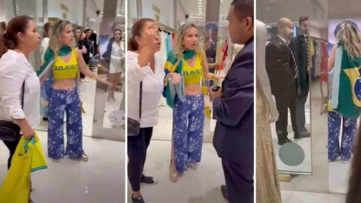 Mulher é Abordada Por Seguranças Do Shopping Iguatemi, Em São Paulo, Por Estar Usando A Bandeira Do Brasil