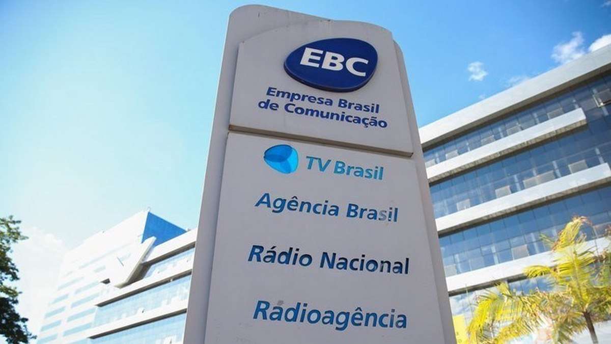 Fachada Da Sede Da Empresa Brasil De Comunicação, Na área Central De Brasília