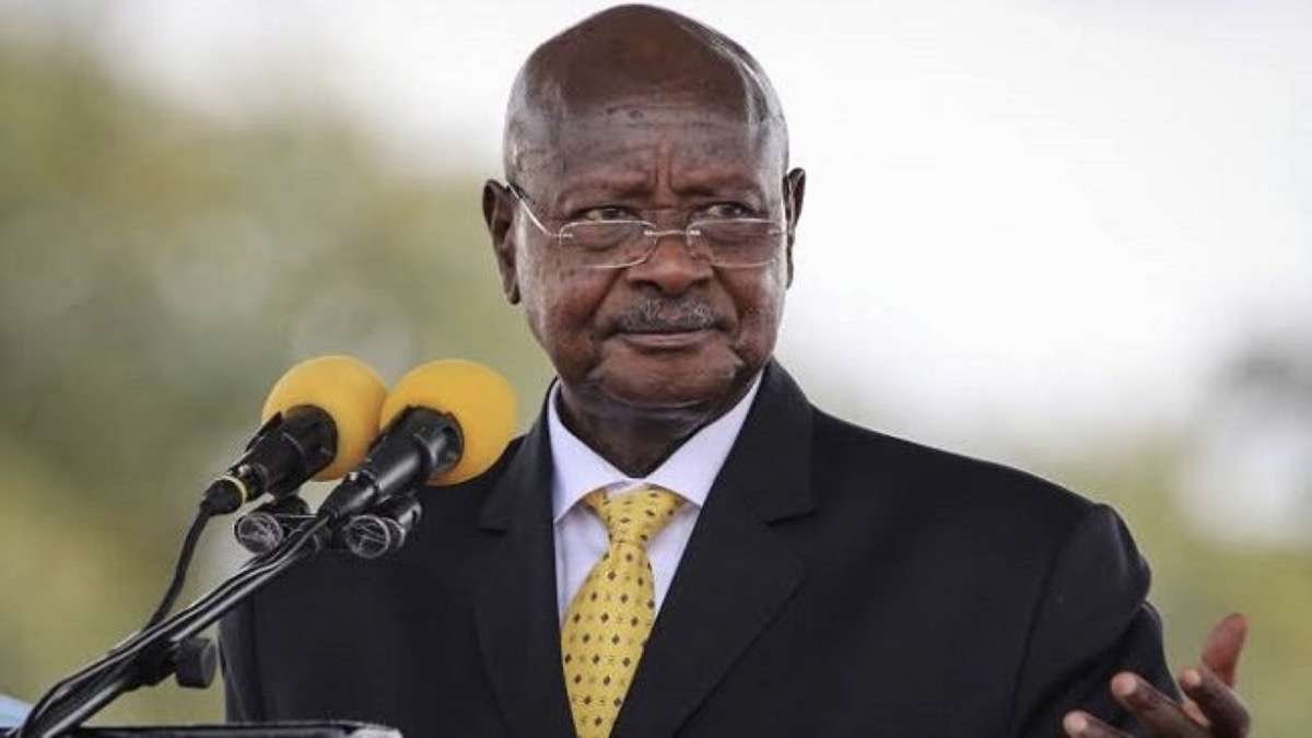 O Presidente De Uganda, Yoweri Museveni