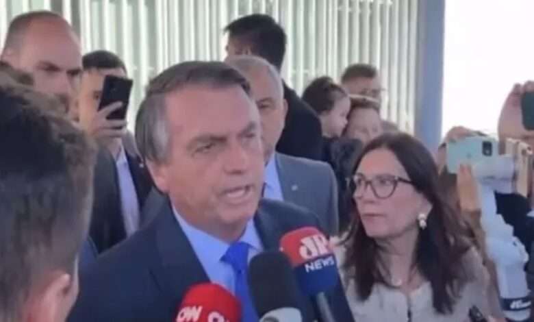 Ex Presidente Jair Bolsonaro Em Entrevista Coletiva Nesta Quarta Feira, 21