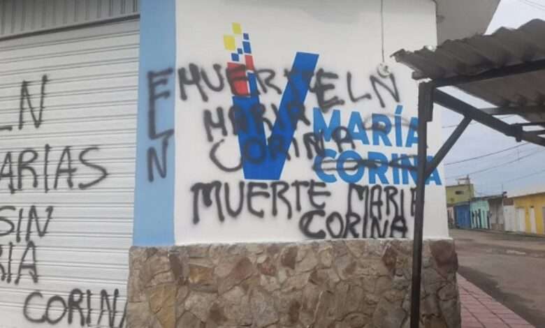 Sede Do Partido De María Corina Machado É Vandalizada Na Venezuela Com Ameaças