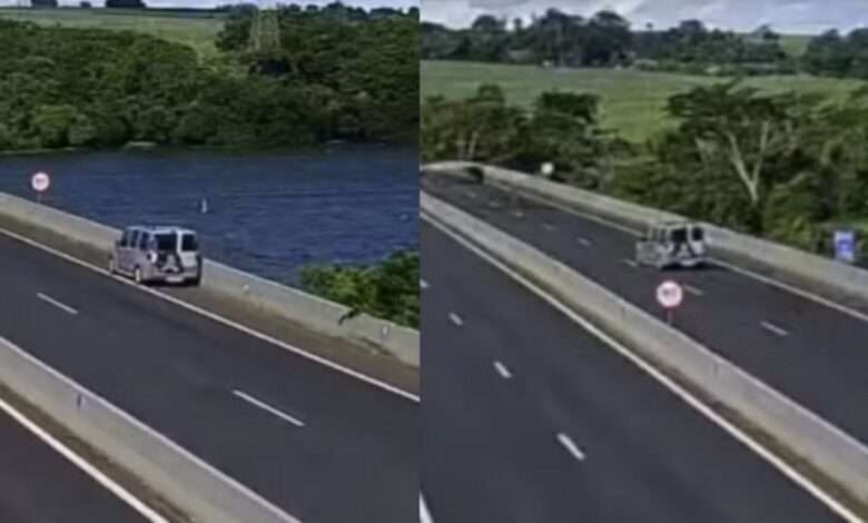 Motorista Tem Mal Súbito E Esposa O Impede De Bater Em Outro Veículo Em Ponte Sobre O Rio Tietê