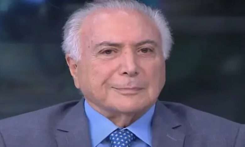 O Ex Presidente Michel Temer Durante Entrevista Ao Canal De TV CNN Brasil