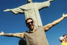 Daley Padley, Em Frente Ao Cristo Redentor, No Rio